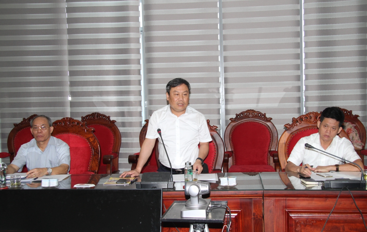 Bí thư Tỉnh ủy Quảng Bình Vũ Đại Thắng phát biểu