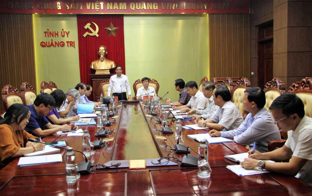 Chủ tịch Nguyễn Thanh Bình phát biểu tại buổi làm việc