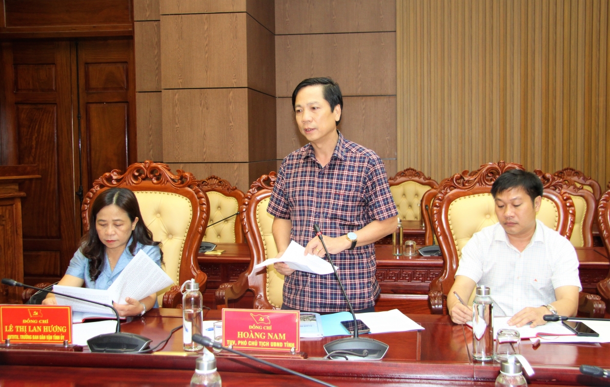 Phó Chủ tịch UBND tỉnh Quảng Trị Hoàng Nam phát biểu