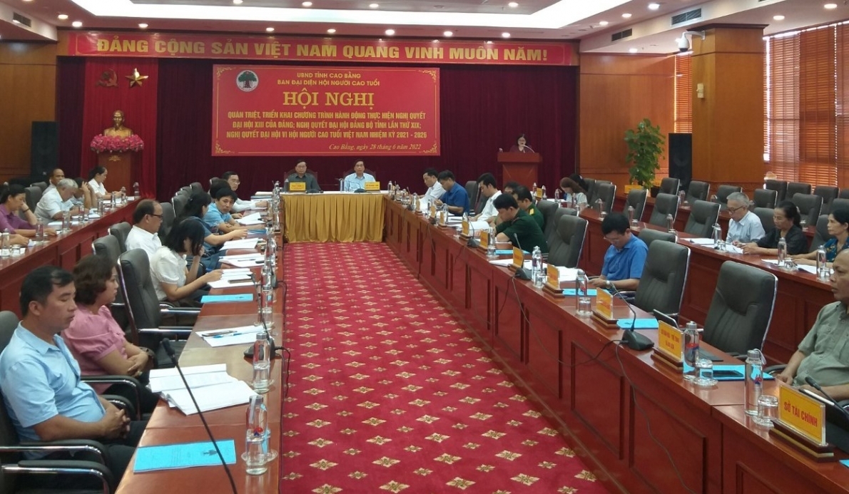 Quang cảnh hội nghị tập huấn của Hội NCT tỉnh Cao Bằng Quang cảnh hội nghị tập huấn của Hội NCT tỉnh Cao Bằng