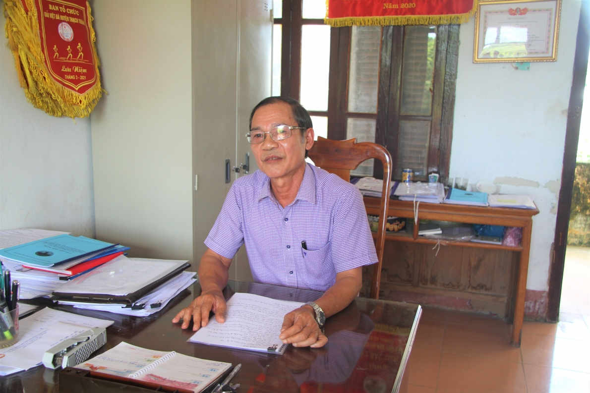 Ông Hoàng Quốc Vương, Chủ tịch Hội NCT huyện Thạch Thành