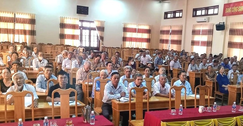 Các đại biểu tham dự lớp tập huấn Hội NCT huyện Lộc Hà, tỉnh Hà Tĩnh Các đại biểu tham dự lớp tập huấn Hội NCT huyện Lộc Hà, tỉnh Hà Tĩnh