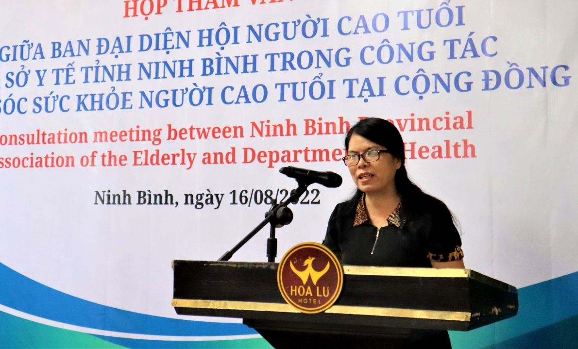 Đại diện Hội NCT Việt Nam phát biểu