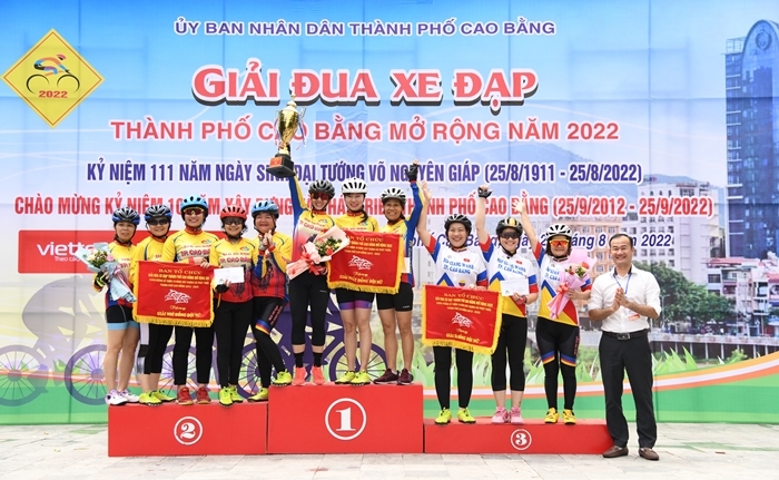 Nhiều NCT thành phố Cao Bằng tham gia và đoạt giải tại Giải đua xe đạp TP mở rộng năm 2022