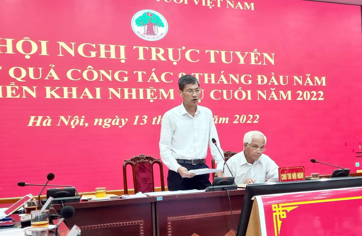 Ông Nguyễn Anh Tuấn, Trưởng BĐD Hội NCT TP Hà Nội phát biểu