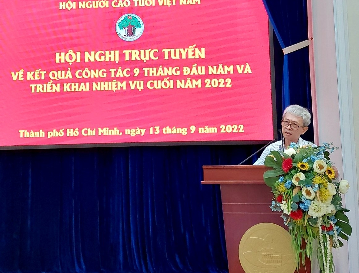 Đại biểu Hội NCT TP Hồ Chí Minh phát biểu