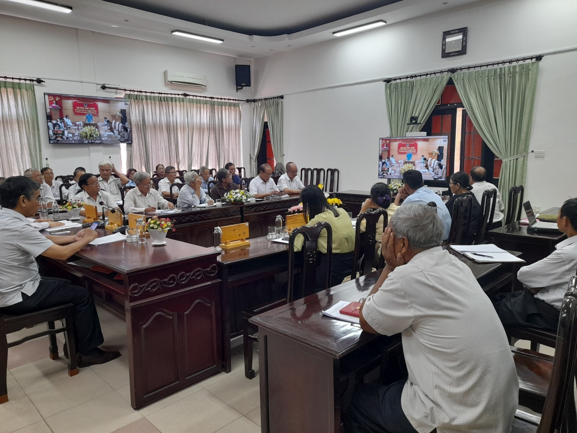 Quang cảnh Hội nghị trực tuyến tại điểm cầu tỉnh Thừa Thiên Huế