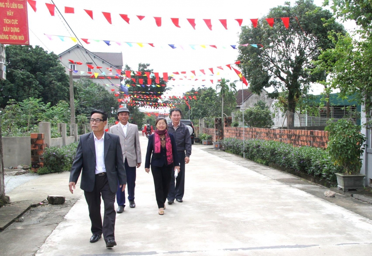 Bộ mặt nông thôn mới ở huyện Kỳ Anh có đóng góp tích cực của Hội NCT