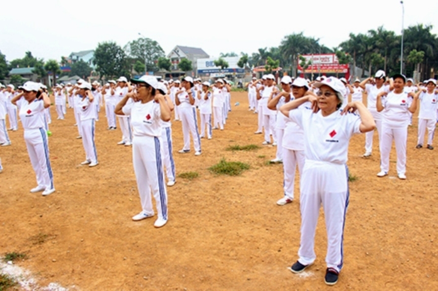 NCT huyện Nghĩa Đàn, tỉnh Nghệ An tích cực tapaj dưỡng sinh rèn luyện sức khỏe