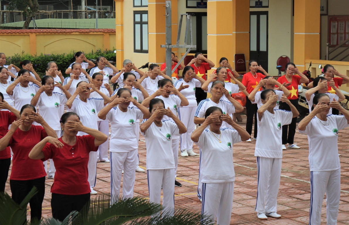 Dưỡng sinh tâm thể, môn thể thao hấp dẫn của NCT huyện Nghi Xuân