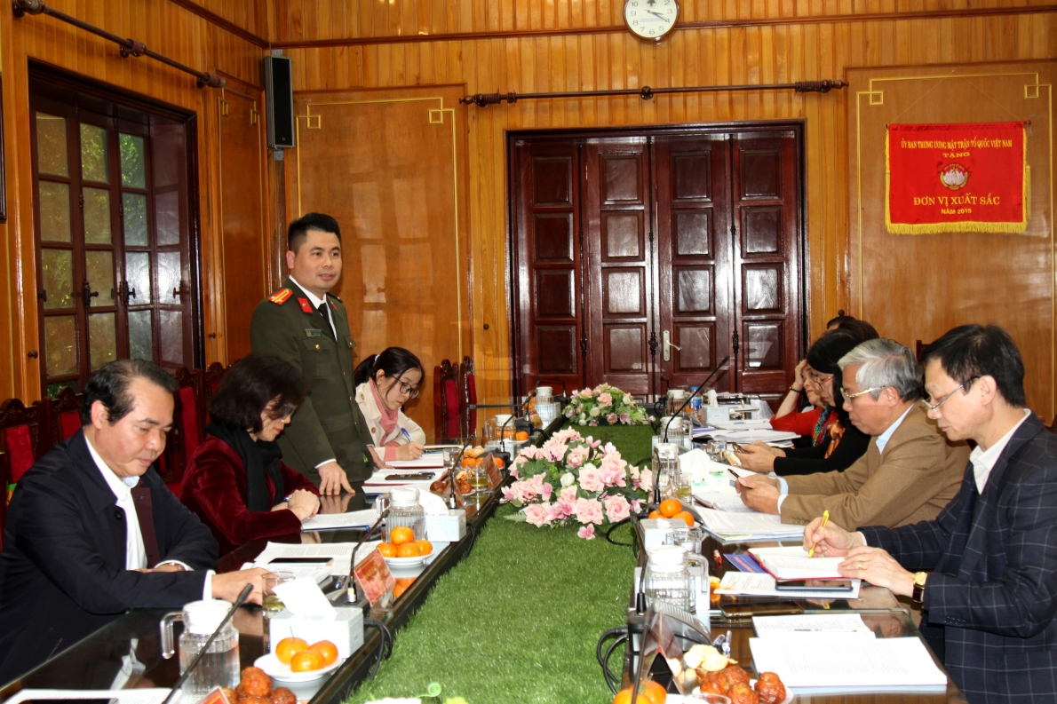 Đại diện Bộ Công an phát biểu