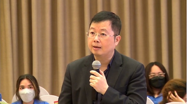 Ông Nguyễn Thanh Lâm, Cục trưởng Cục Báo chí phát biểu tại hội thảo “Không gian mạng và sứ mệnh bảo vệ biên cương văn hóa tư tưởng của tuổi trẻ”