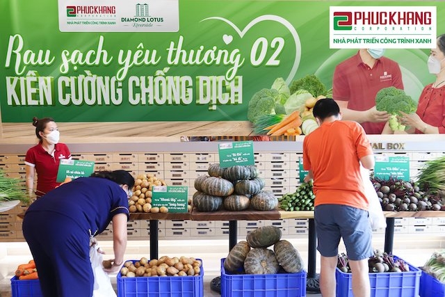 Phuc Khang Corp triển khai “Rau sạch yêu thương – Kiên cường chống dịch” tới cư dân Phuc Khang Corp triển khai “Rau sạch yêu thương – Kiên cường chống dịch” tới cư dân