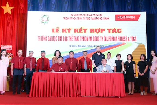 Lễ kí kết tại Trường Đại học Thể dục thể thao TP Hồ Chí Minh