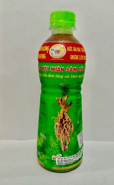 Sản phẩm nước uống từ cây đinh lăng