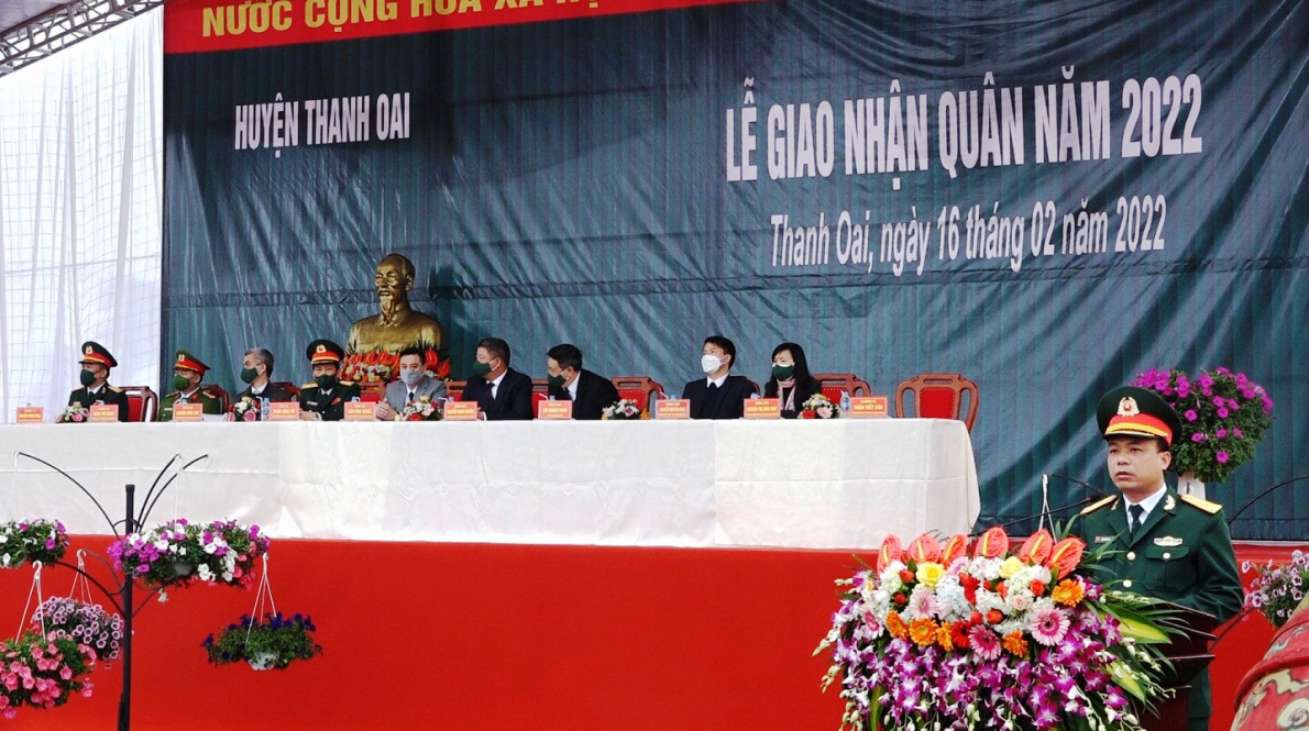 Tuổi trẻ huyện Thanh Oai sôi nổi khí thế trong ngày hội tòng quân