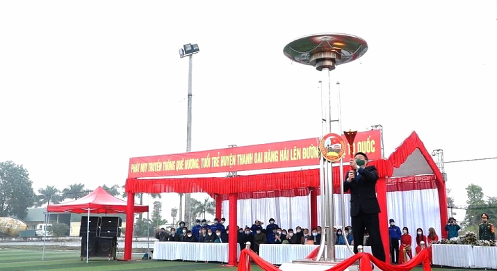 Tuổi trẻ huyện Thanh Oai sôi nổi khí thế trong ngày hội tòng quân