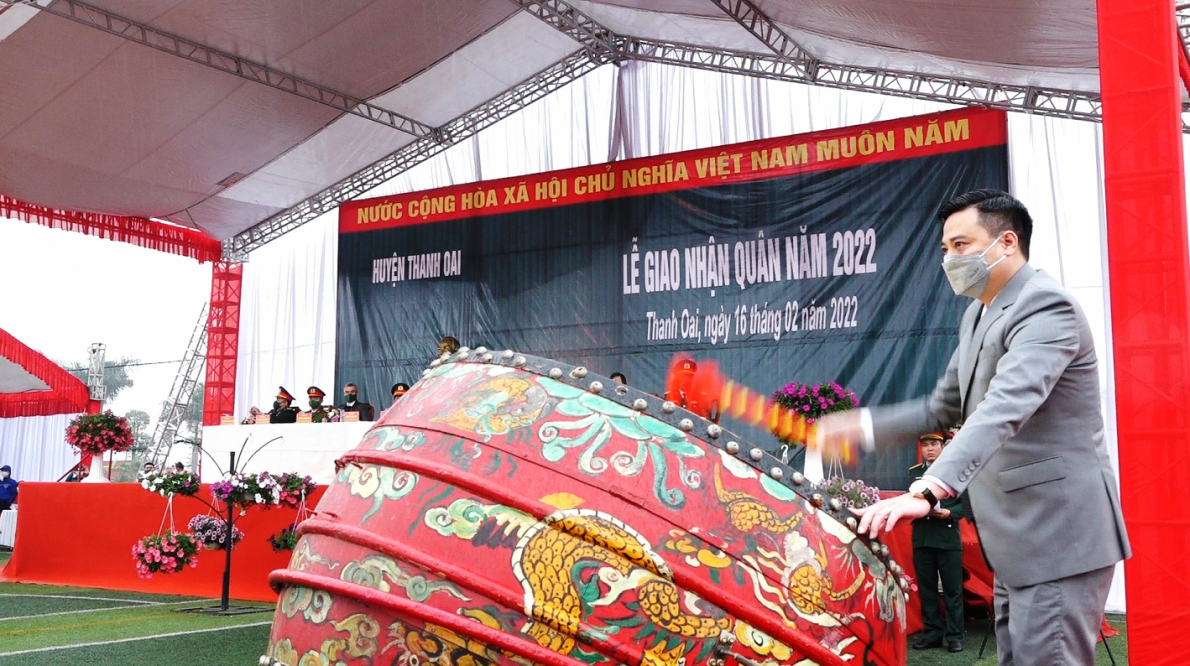 Tuổi trẻ huyện Thanh Oai sôi nổi khí thế trong ngày hội tòng quân