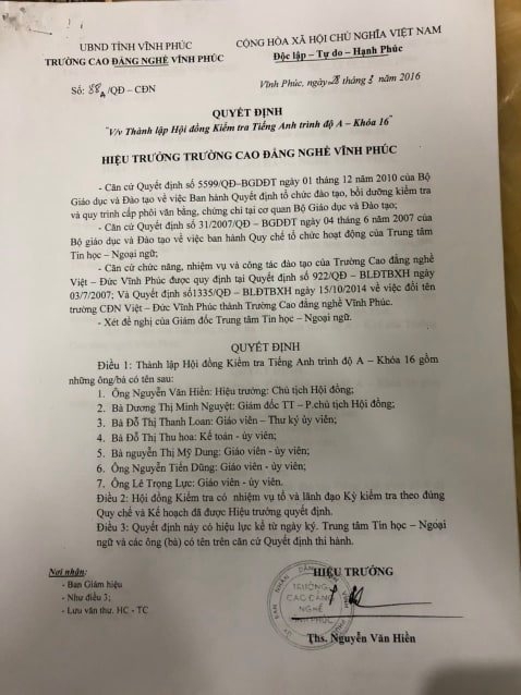 Viết tiếp bài: Vụ án “Giả mạo trong công tác” tại Trường Cao đẳng nghề Vĩnh Phúc: Cán bộ điều tra có vi phạm tố tụng?