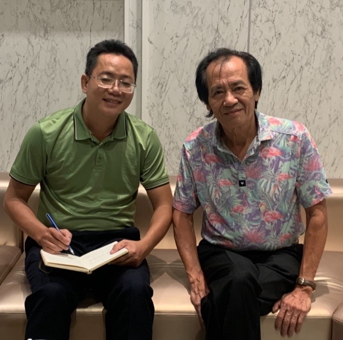 Phóng viên trò chuyện cùng ông Nguyễn Ngọc Mỹ.