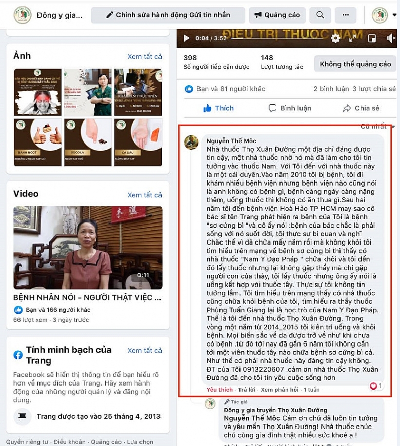 Cảm ơn triệu niềm tin đã đồng hành cùng Thọ Xuân Đường