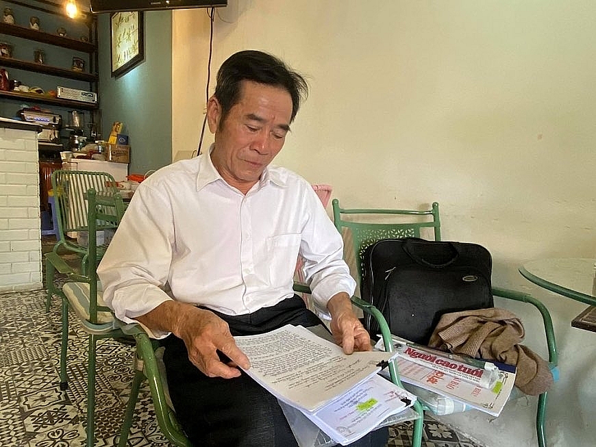 Ông Ngọc trao đổi với PV về vụ án.