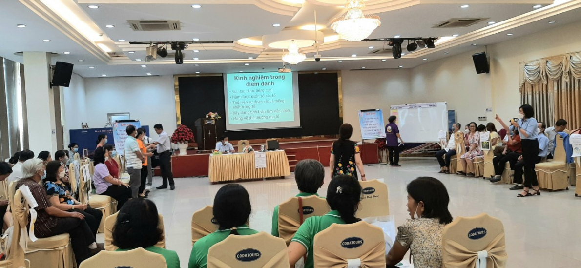 Một hoạt động giới thiệu và điểm danh các nhóm