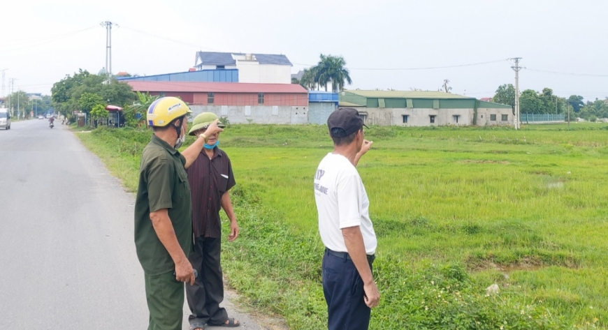 Các hộ dân chỉ phần đất cho HTX Xuân Sơn thuê.