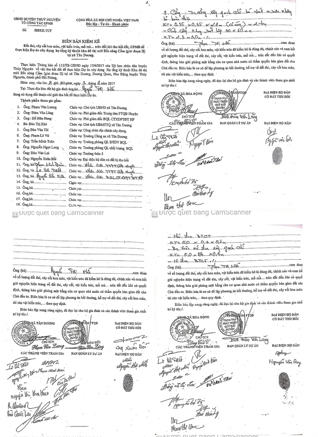Các Biên bản kiểm kê được lập rất lộn xộn