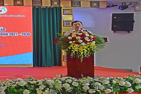 : Ông Lê Ngọc Châu, Phó Chủ tịch UBND tỉnh Hà Tĩnh phát biểu tại hội nghị