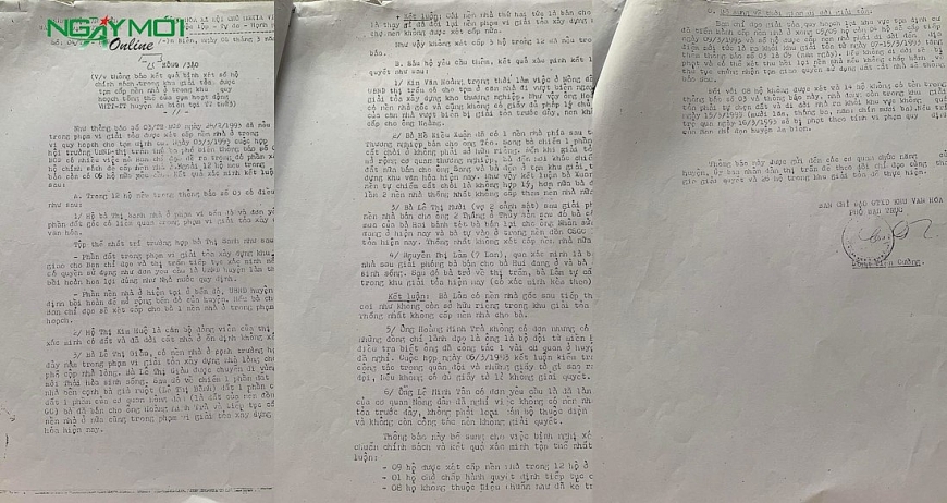 Thông báo về kết quả bình xét số hộ chính sách trong khu giải tỏa được tạm cấp nền nhà ở trong khu quy hoạch tổng thể của cụm hoạt động VHTT-TT huyện An Biên