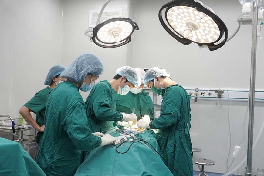 Một ca phẫu thuật tại Bệnh viện đa khoa Quốc tế Hải Phòng - Vĩnh Bảo