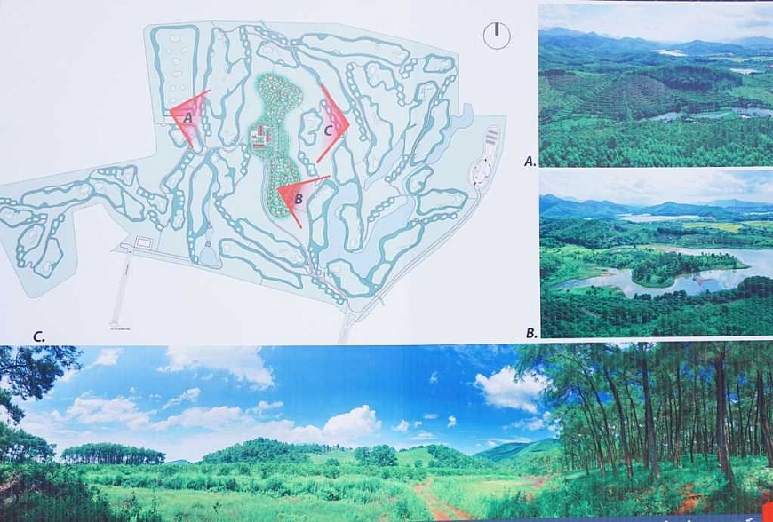 Phối cảnh tổng thể Dự án sân Golf  Đông Triều