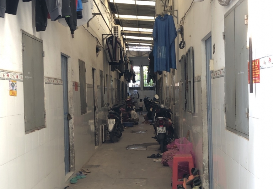 Khu nhà trọ của gia đình cụ Gương