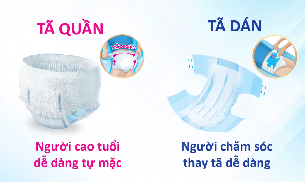 Tiêu chí lựa chọn tã giấy cho người cao tuổi mắc rối loạn bài tiết