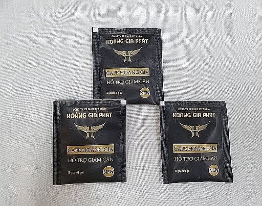 Thu hồi sản phẩm cafe Hoàng Gia có chứa chất cấm sibutramine khiến 1 người phụ nữ bị hôn mê sâu