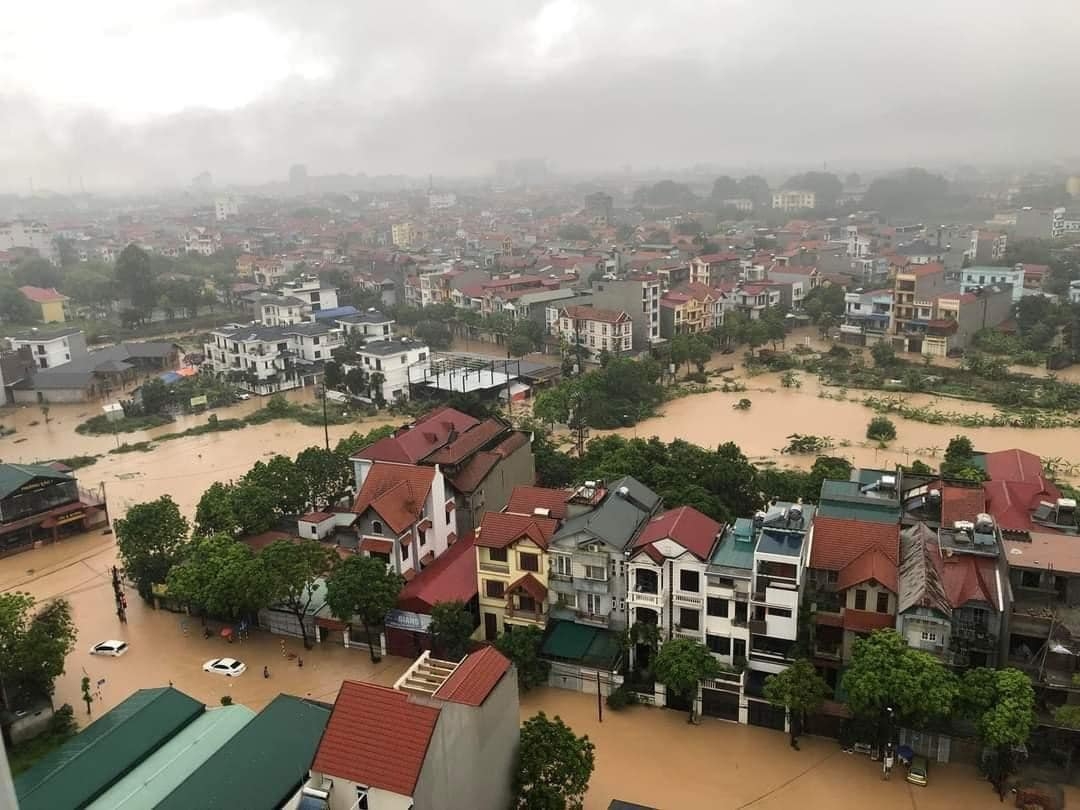 ngập lụt ở Phú Thọ