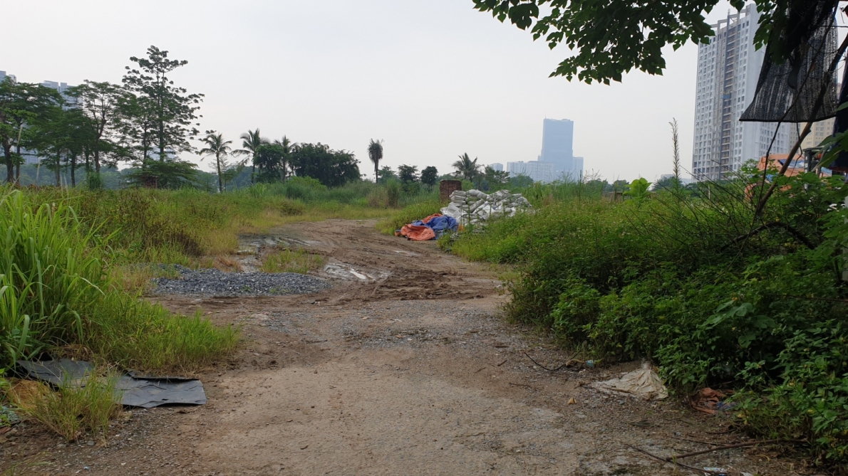 Cảnh hoang tàn, nhếch nhác tại Dự án Công viên hồ điều hòa, khu đô thị mới Phùng Khoang