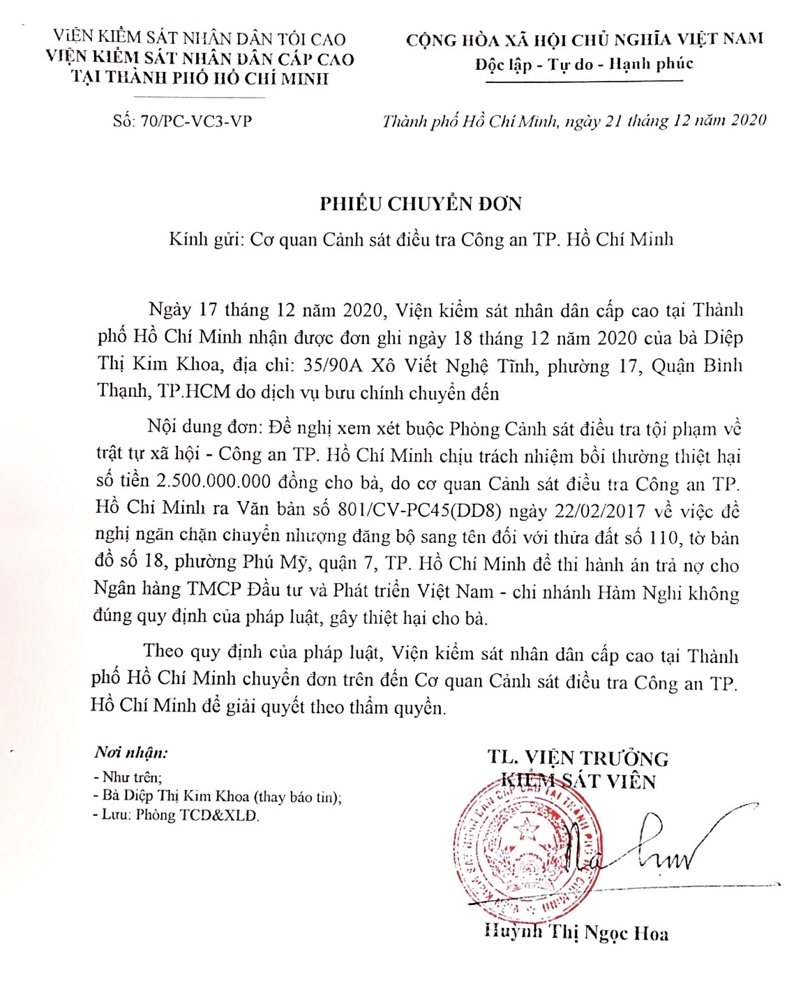 Thành phố Hồ Chí Minh: Việc ngăn chặn có dấu hiệu trái luật!