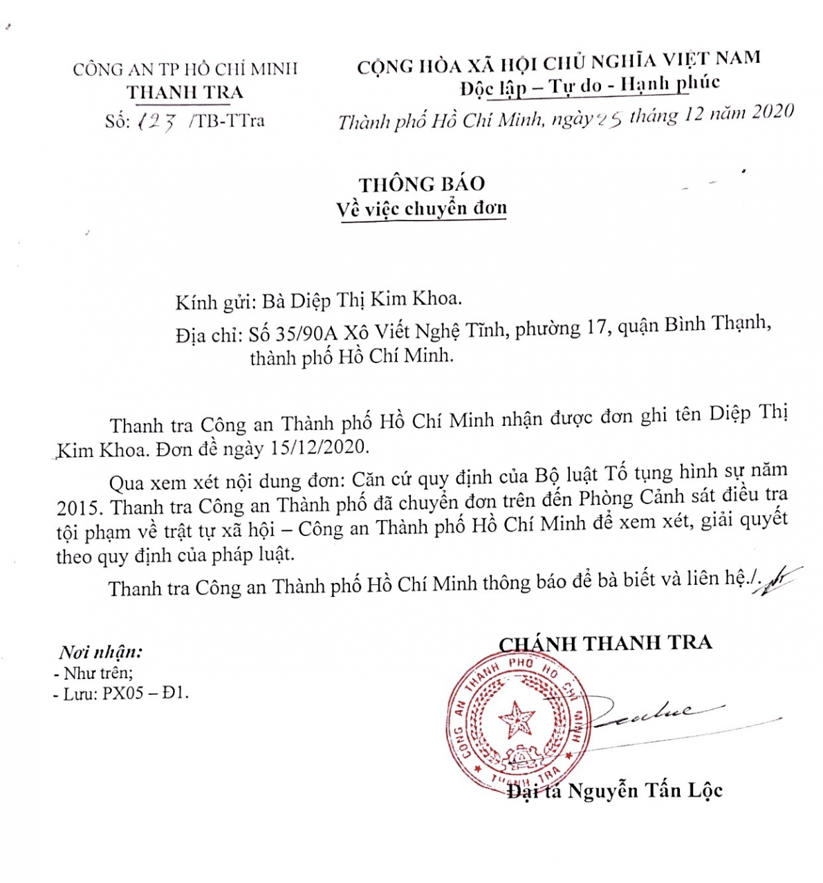 Thành phố Hồ Chí Minh: Việc ngăn chặn có dấu hiệu trái luật!