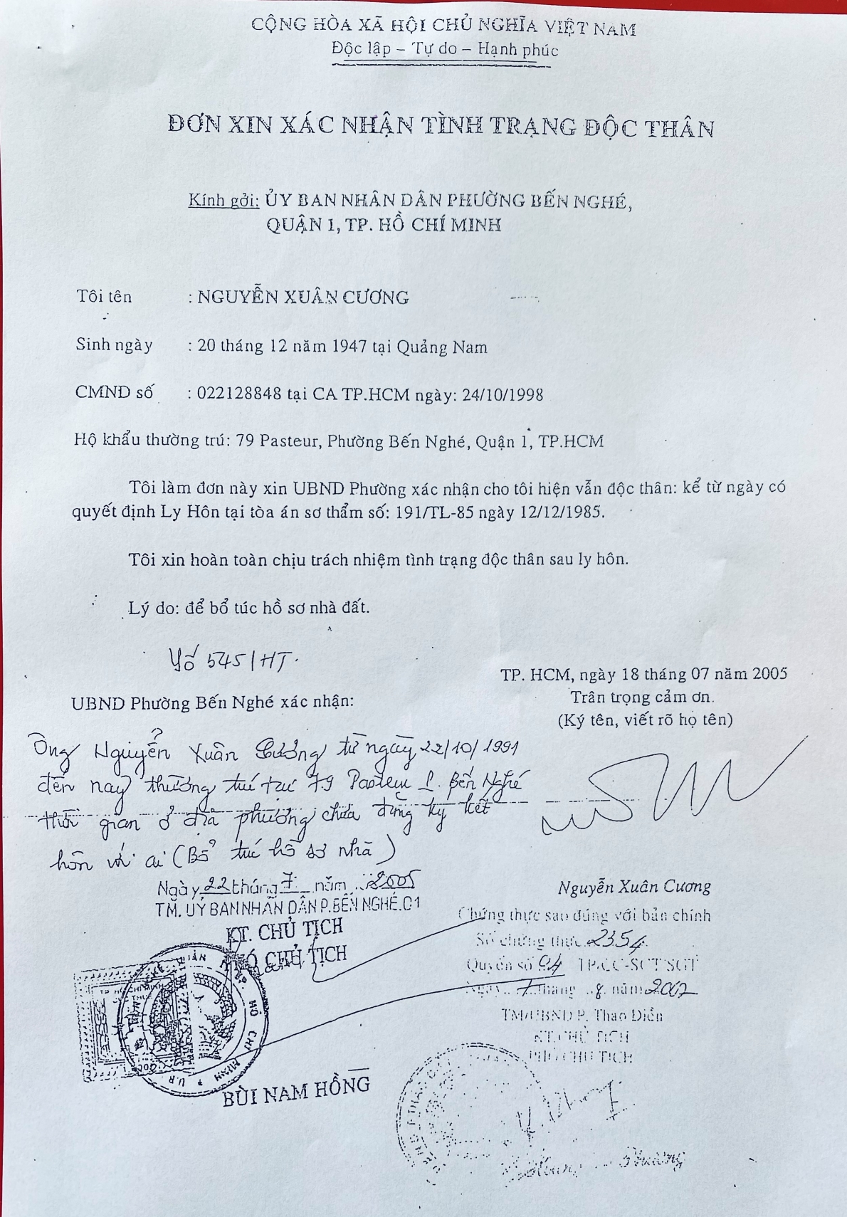 Vụ kiện hy hữu tại TP. Hồ Chí Minh: Tranh chấp tài sản do chồng tạo dựng trước khi kết hôn