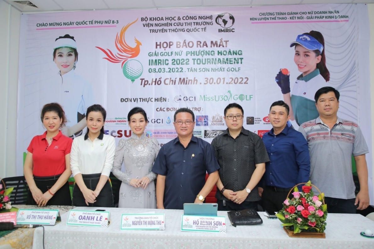 Viện IMRIC tổ chức họp báo giải Golf nữ “Phượng Hoàng” lần thứ I năm 2022