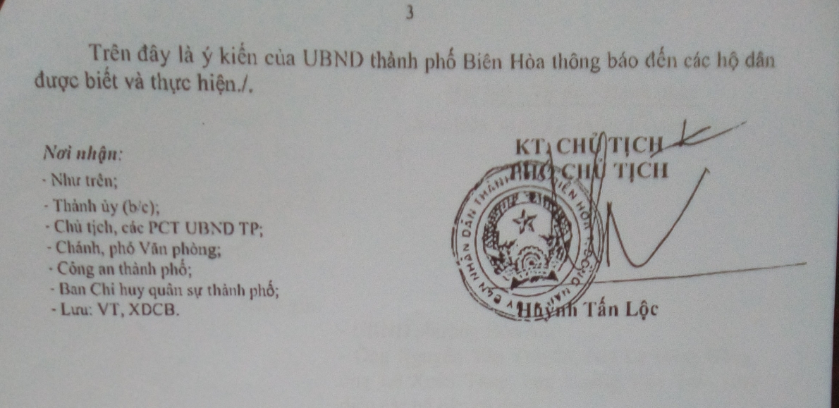 TP. Biên Hòa, tỉnh Đồng Nai: Sao chưa cấp phép xây dựng có thời hạn cho 38 hộ dân?