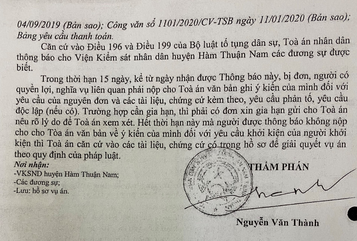 Tỉnh Bình Thuận: Đối tác chiến lược kiện vì có dấu hiệu làm trái của chủ đầu tư