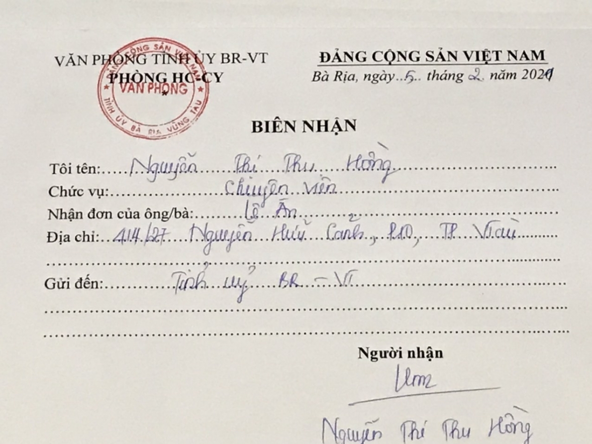Đại gia Lê Ân gửi đơn khiếu nại lần thứ 16 yêu cầu tỉnh Bà Rịa-Vũng Tàu thi hành 2 bản án hành chính