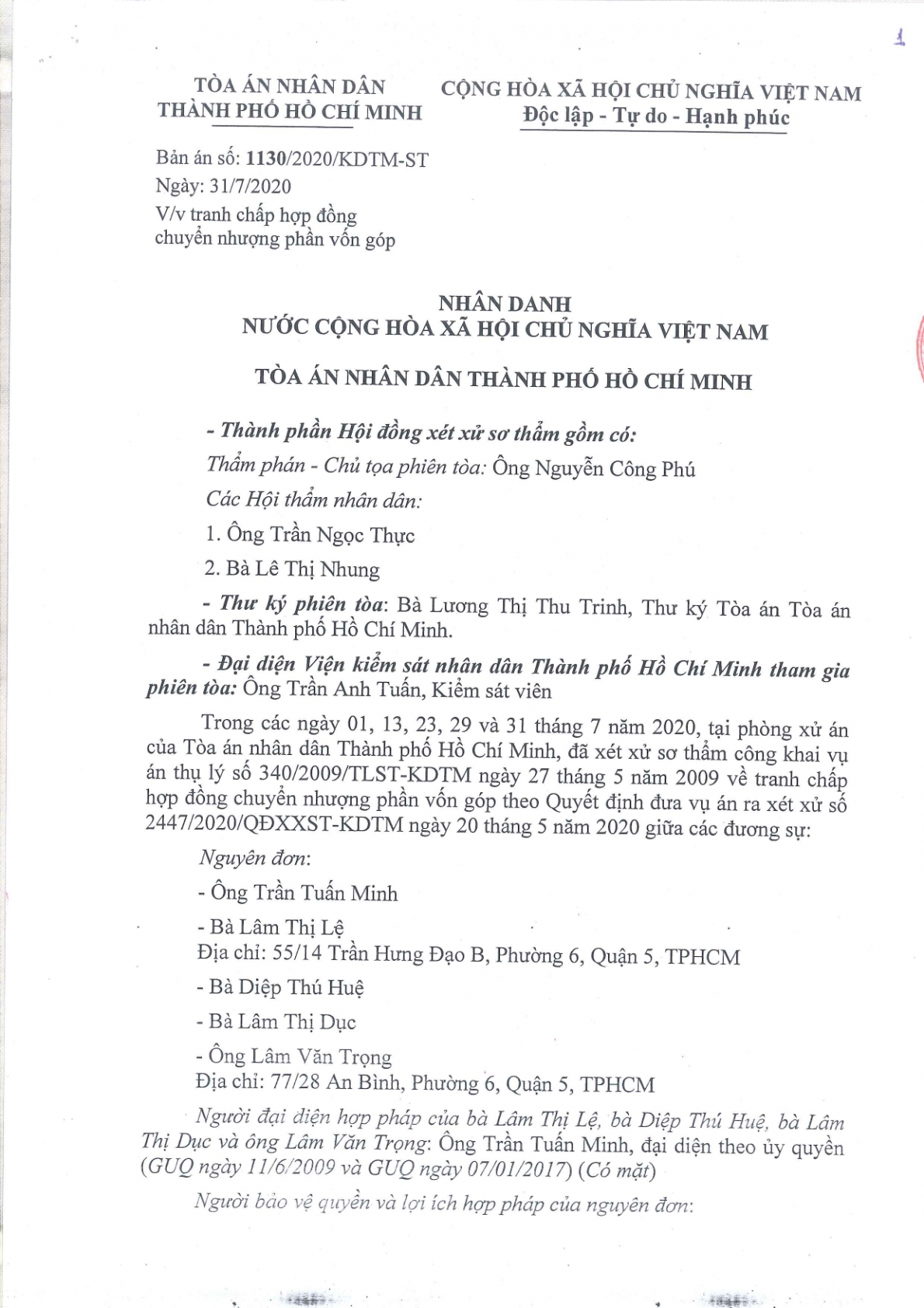 Nhiều bất thường từ Quyết định kháng nghị giám đốc thẩm
