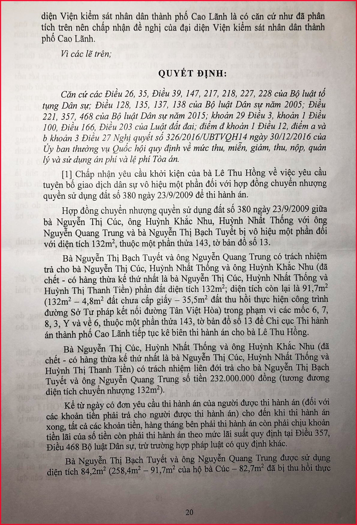Cần hủy bản án sơ thẩm vì có nhiều dấu hiệu sai phạm