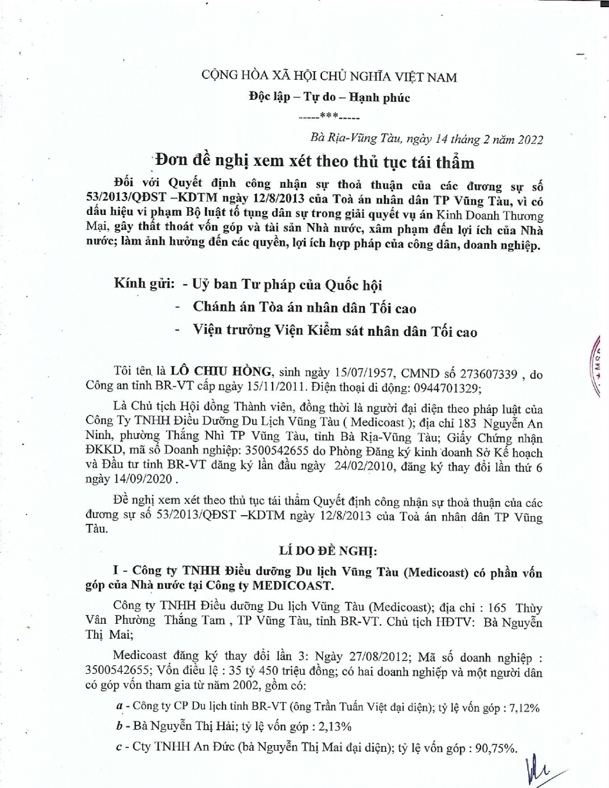Có nhiều tình tiết mới để tái thẩm!