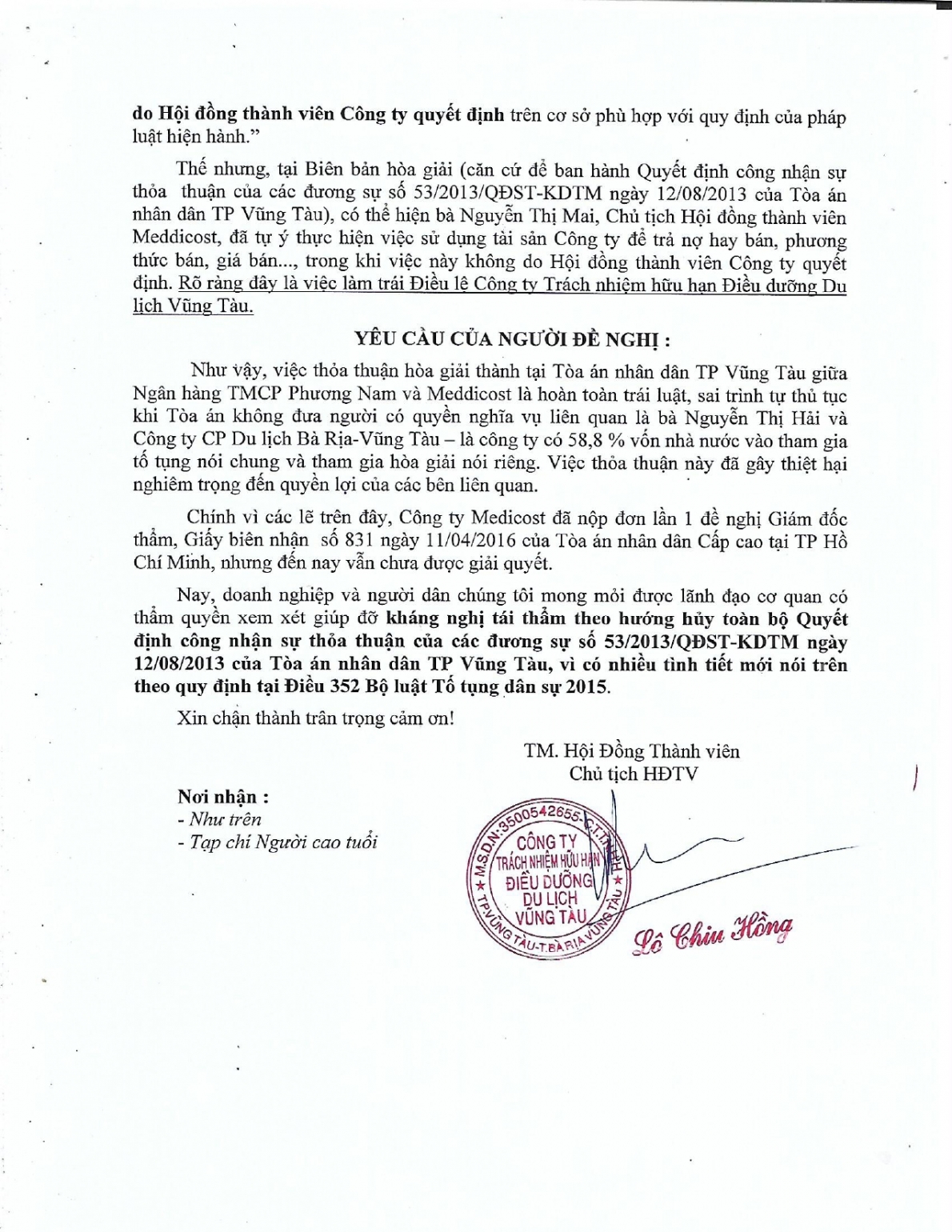 Có nhiều tình tiết mới để tái thẩm!