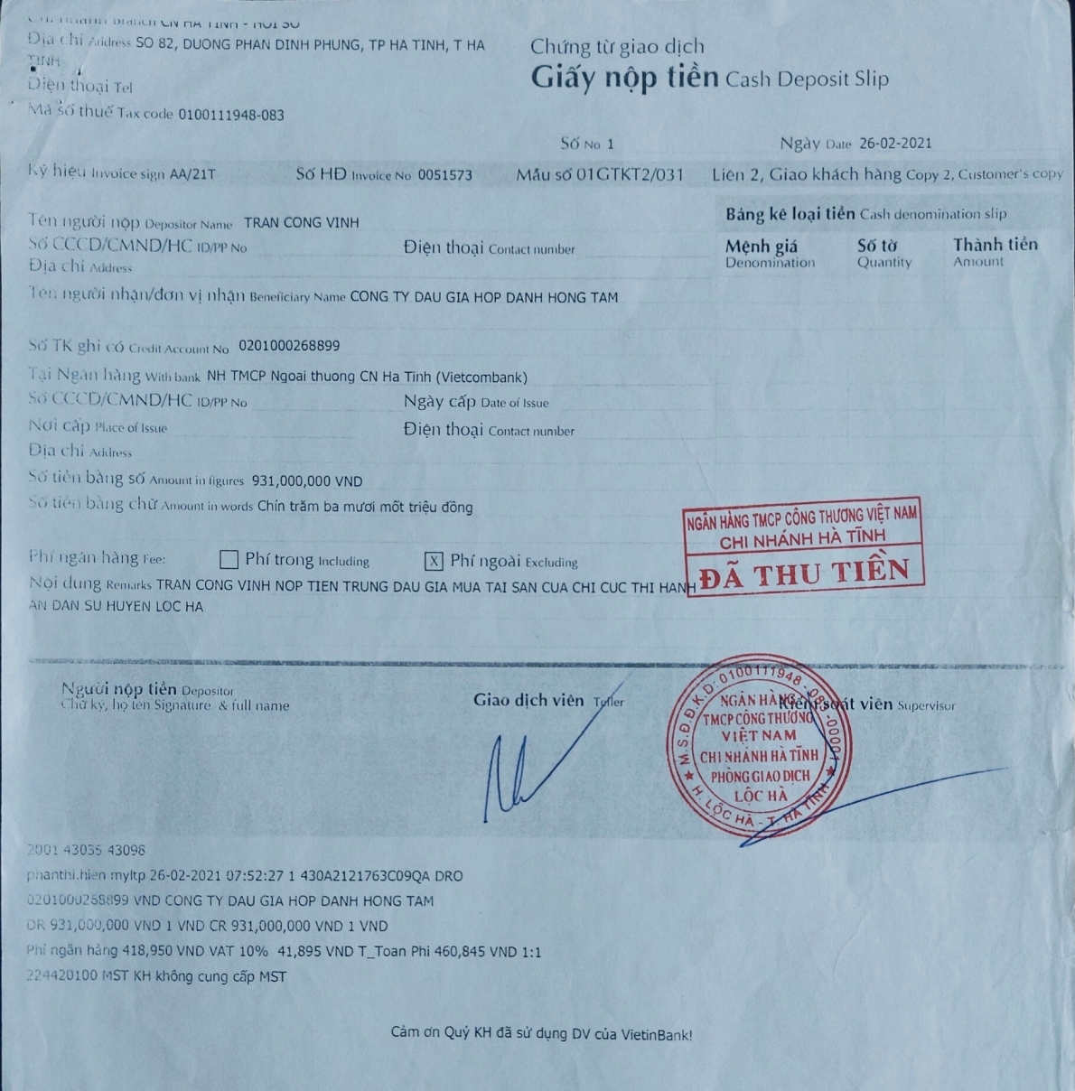 Tỉnh Hà Tĩnh: Chi cục trưởng Chi cục THADS huyện Lộc Hà cố ý làm trái, không thực hiện chỉ đạo cấp trên (!)